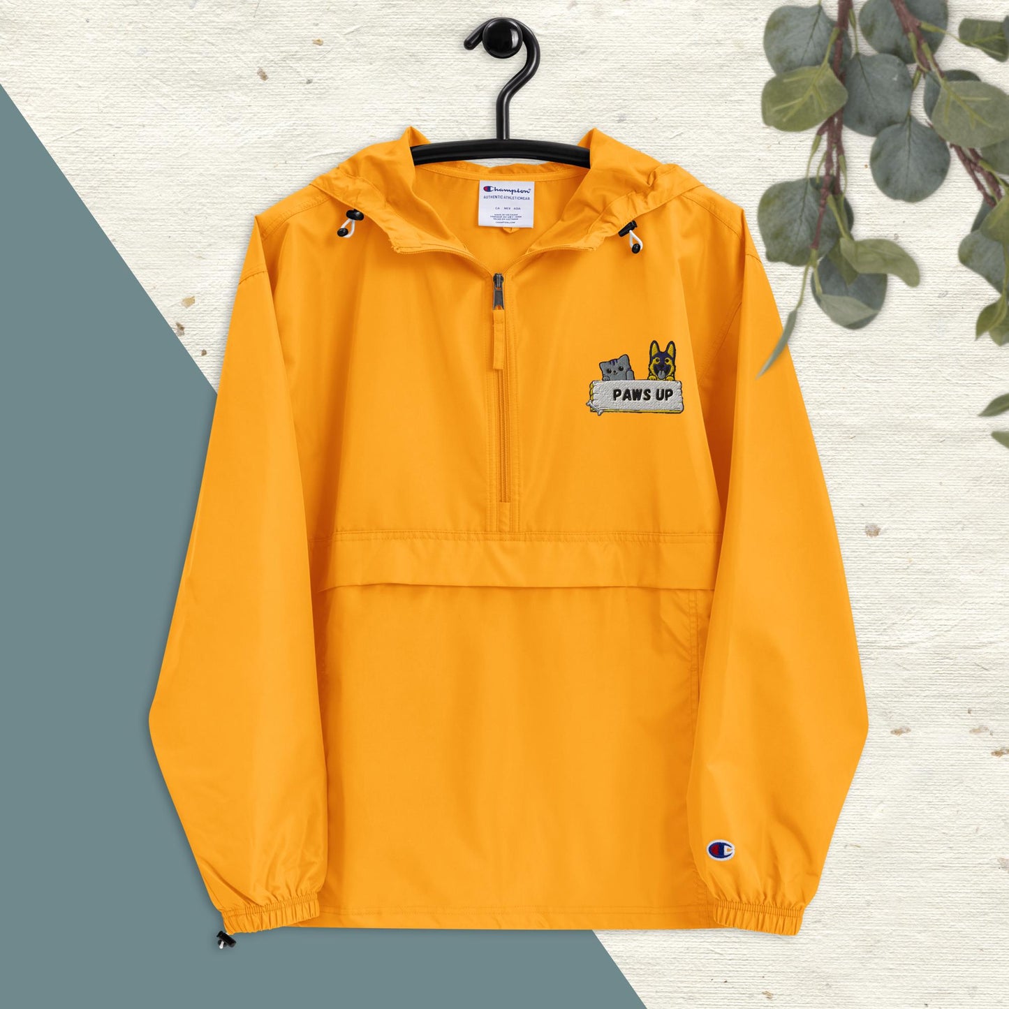 PawsUpUSA Embroidered Champion Windbreaker