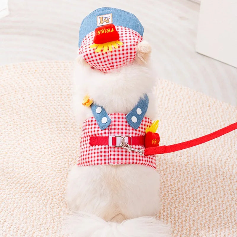 Blitz Summer Vest Dog Harness Leash Set