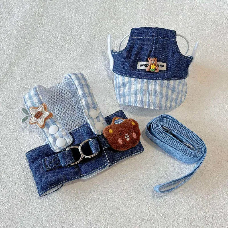 Blitz Summer Vest Dog Harness Leash Set