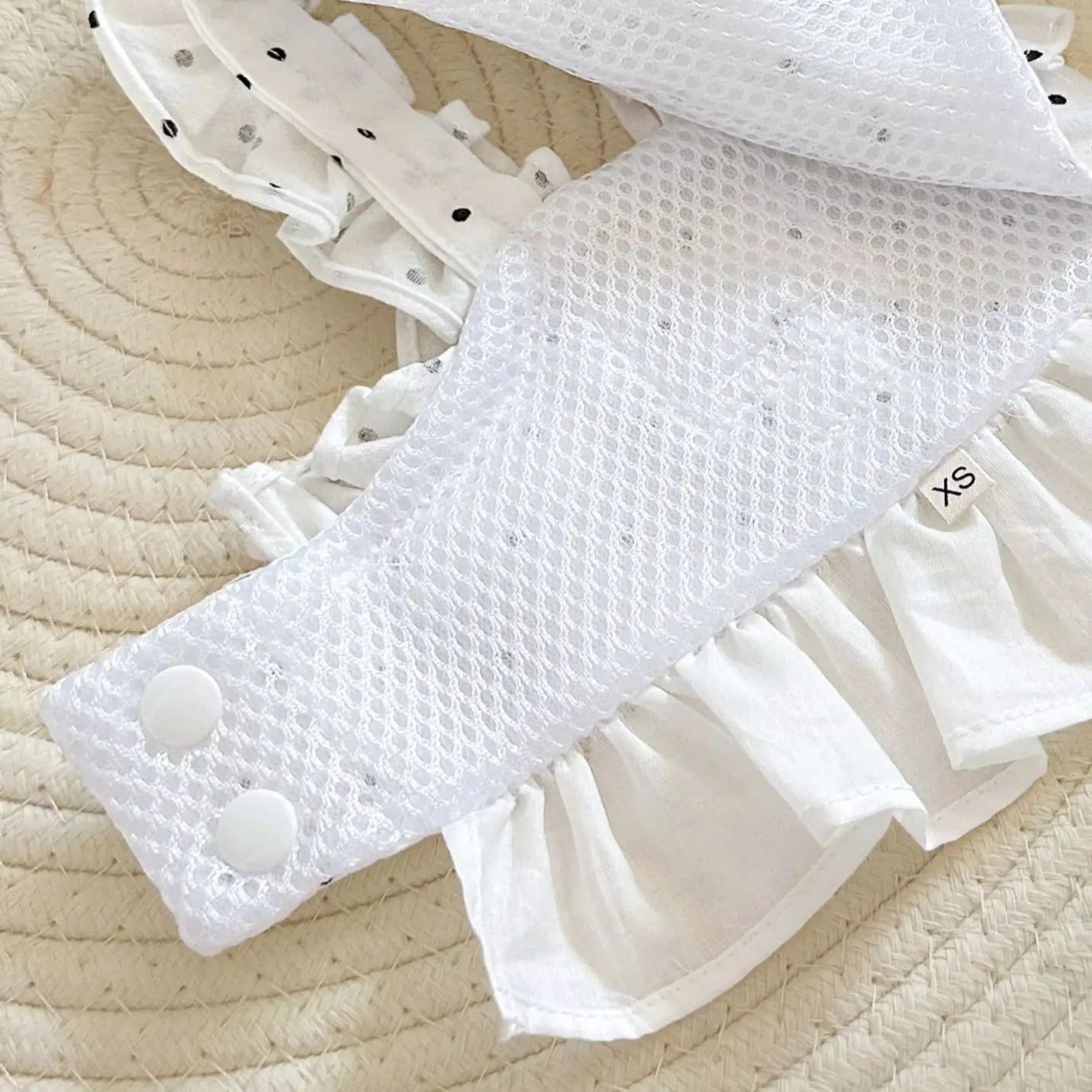 Penny White Polka Dot Dog Harnesses
