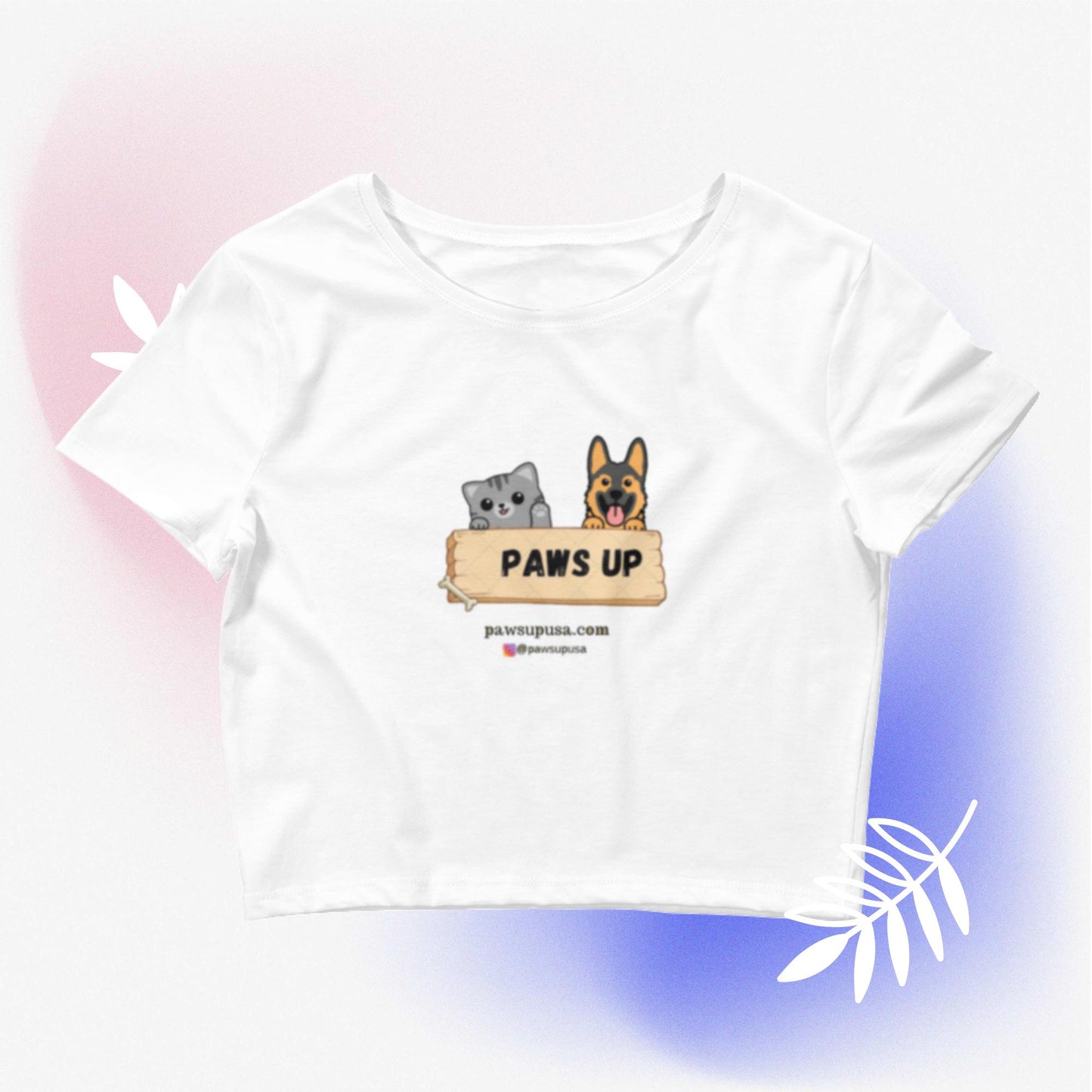 PawsUpUSA Crop Tee