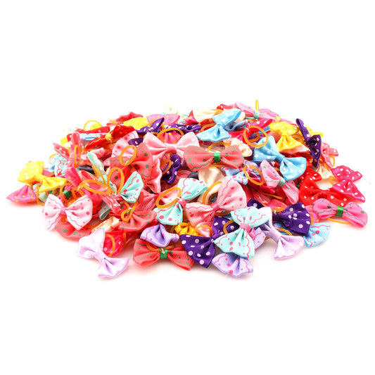 Fluffy Fur Bow 10 Count (Ties)